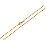 Delikatny złoty łańcuszek 585 ankier szerokość 1.3mm długość 50cm 14k