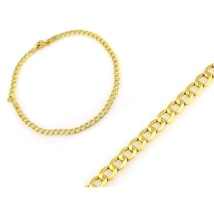 Złota bransoletka 585 pancerka 4.5mm na prezent Złota bransoletka 585 pancerka 4.5mm na prezent