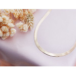 Klasyczny złoty łańcuszek 585 żmijka snake błyszcząca taśma 14k