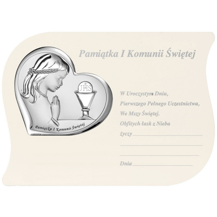 SREBRNY OBRAZ 925 NA KOMUNIE W RAMCE 17,2x12,5cm PREZENT SREBRNY OBRAZ 925 NA KOMUNIE W RAMCE 17,2x12,5cm PREZENT