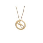 Złoty naszyjnik 333 celebrytka ring infinity 1,14g