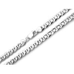 Srebrny łańcuch 925 męski splot marina szerokość 8mm długość 55cm