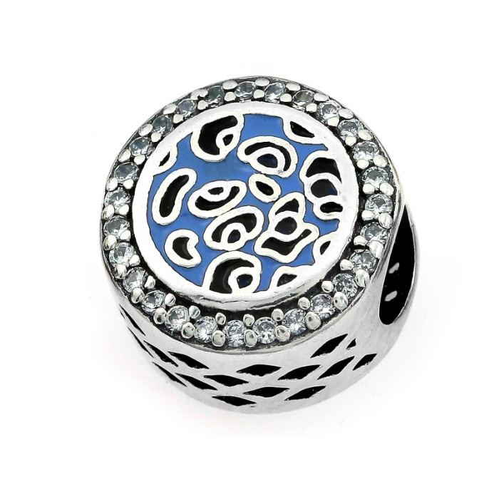 Charms srebrny 925 do bransoletki z cyrkoniami beads do bransoletki Charms srebrny 925 do bransoletki z cyrkoniami beads do bransoletki