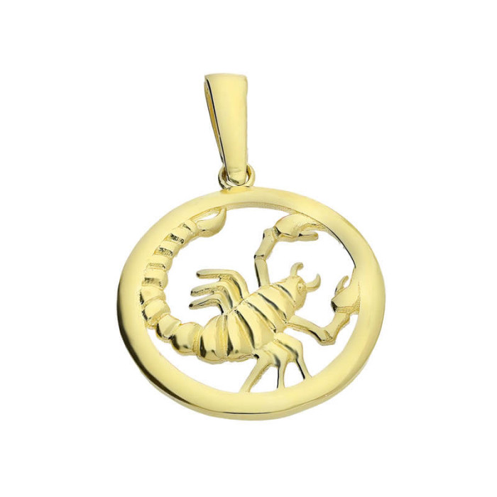 Złota zawieszka 375 skorpion znak zodiaku do łańcuszka Złota zawieszka 375 skorpion znak zodiaku do łańcuszka