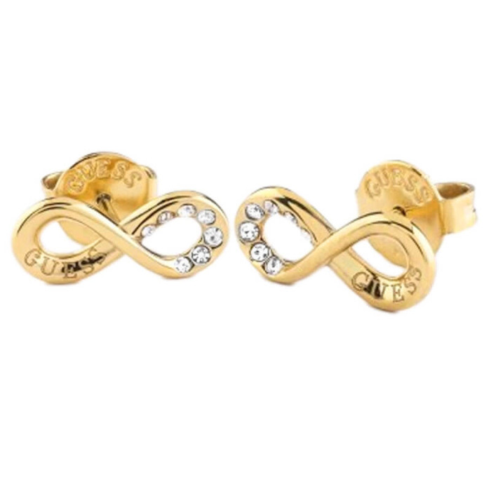 Kolczyki GUESS znak nieskończoności z cyrkoniami na sztyft INFINITY STUDS Kolczyki GUESS znak nieskończoności z cyrkoniami na sztyft INFINITY STUDS