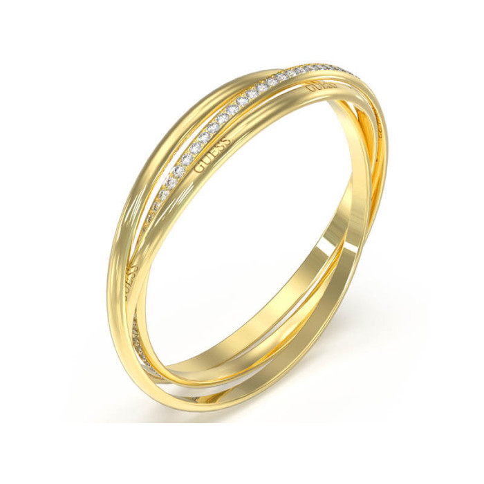 Bransoletki trzy pozłacane GUESS bangle zdobiona cyrkoniami i napisem guess Bransoletki trzy pozłacane GUESS bangle zdobiona cyrkoniami i napisem guess
