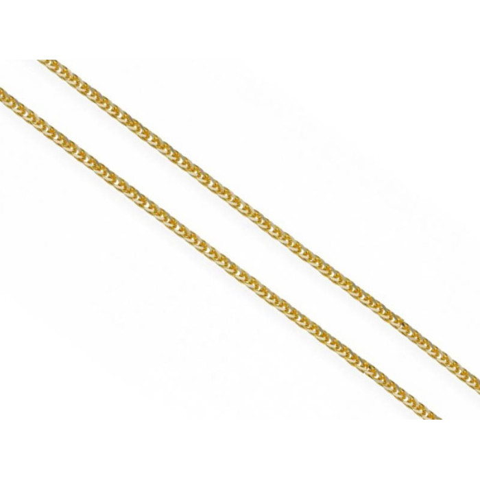Złoty łańcuszek klasyczny 585 splot lisi ogon 38 cm 1,35 g Złoty łańcuszek klasyczny 585 splot lisi ogon 38 cm 1,35 g