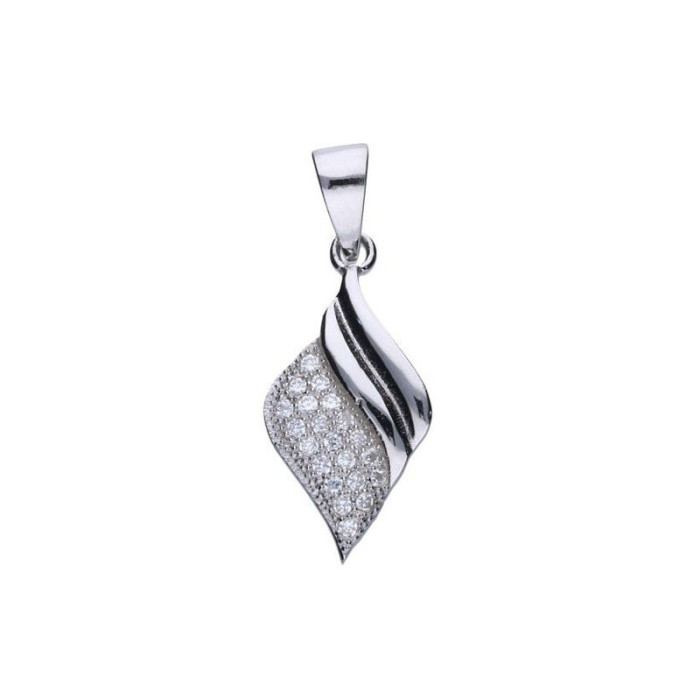 Srebrna zawieszka 925 elegancka z cyrkoniami 1,20g Srebrna zawieszka 925 elegancka z cyrkoniami 1,20g