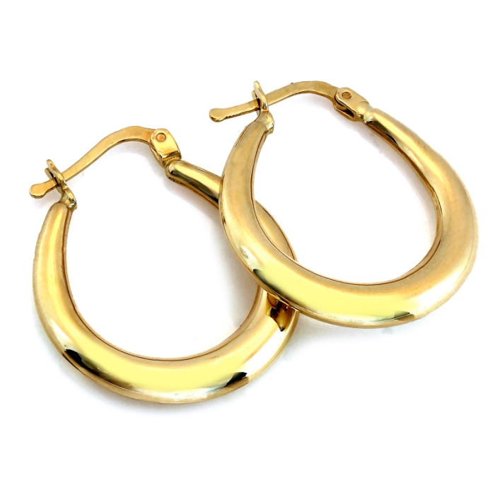 Klasyczne złote kolczyki 585 koła średnica 28mm z angielskim zapięciem 14k Klasyczne złote kolczyki 585 koła średnica 28mm z angielskim zapięciem 14k