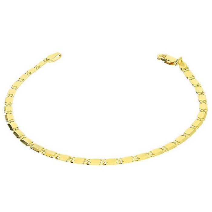 Srebrna złocona bransoletka 925 Z BLASZKAMI 3,55g Srebrna złocona bransoletka 925 Z BLASZKAMI 3,55g