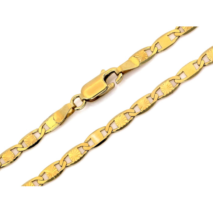 Złoty łańcuszek 585 damski splot Valentino elegancki w dwóch długościach 14k Złoty łańcuszek 585 damski splot Valentino elegancki w dwóch długościach 14k