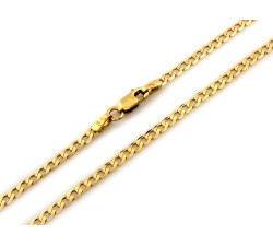 Złoty łańcuszek 585 pancerka szerokość 2.5mm długość 45-55cm 14k