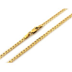 Złoty łańcuszek 585 pancerka szerokość 2.5mm długość 45-55cm 14k