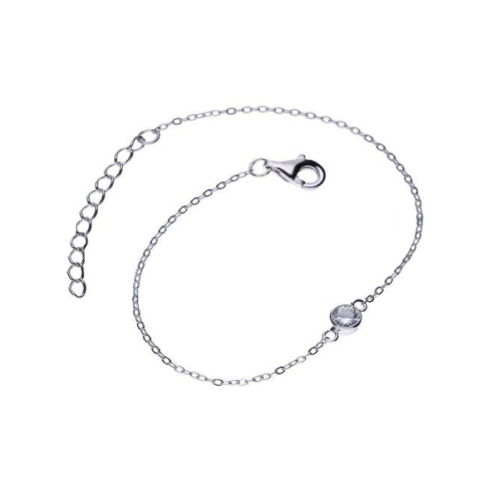 Srebrna bransoletka 925 z cyrkonią 1,20g Srebrna bransoletka 925 z cyrkonią 1,20g