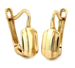 Dyskretne złote kolczyki 585 angielskie eleganckie klasyczne żółte złoto 14k