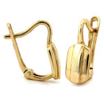 Dyskretne złote kolczyki 585 angielskie eleganckie klasyczne żółte złoto 14k