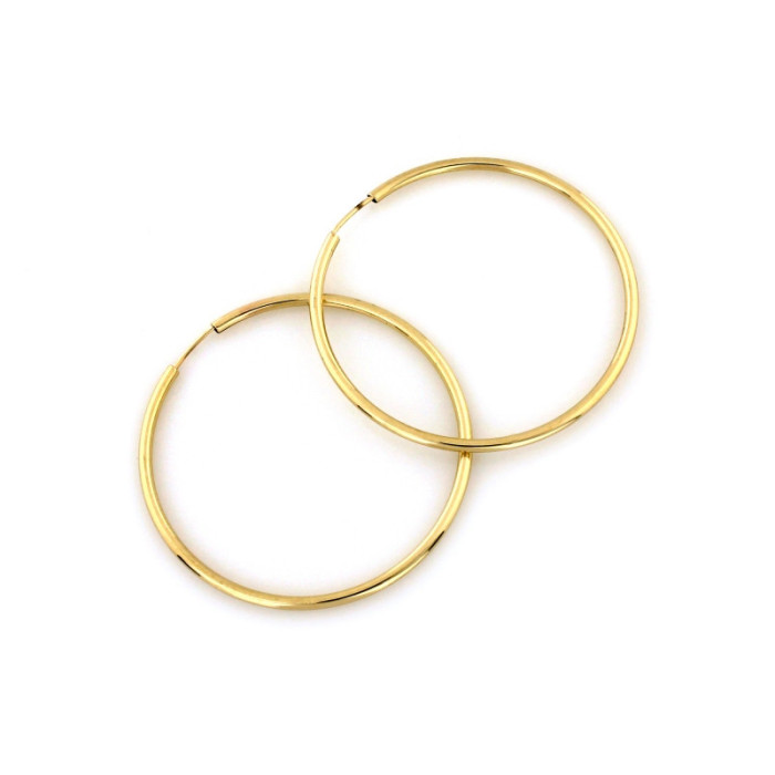 Złote kolczyki 585 klasyczne kółka szarniry 30,0 mm Złote kolczyki 585 klasyczne kółka szarniry 30,0 mm