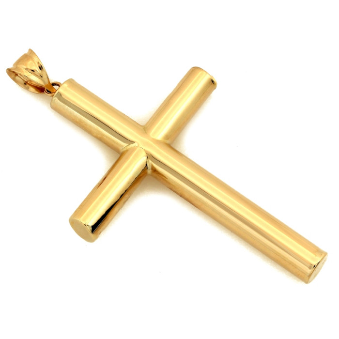 Klasyczny złoty krzyżyk 585 prosty na łańcuszek 14k Klasyczny złoty krzyżyk 585 prosty na łańcuszek 14k