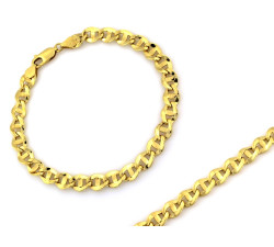 Złota bransoletka 585 masywna z grubego łańcuszka długość 20-22cm 14k
