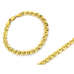 Złota bransoletka 585 masywna z grubego łańcuszka długość 20-22cm 14k