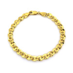 Złota bransoletka 585 masywna z grubego łańcuszka długość 20-22cm 14k
