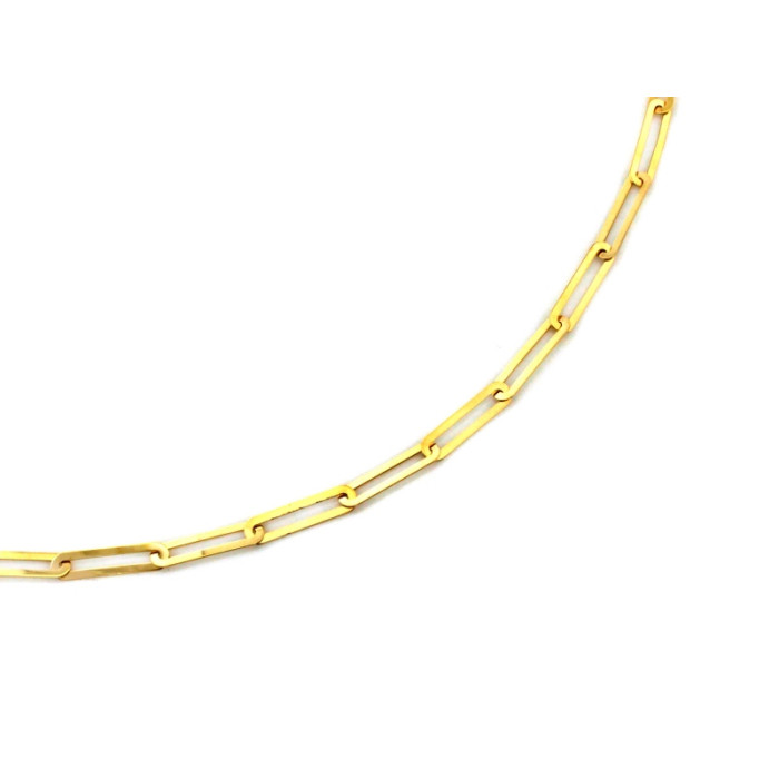 Złoty naszyjnik 585 modny z dużych ogniw z żółtego złota 45cm 14k Złoty naszyjnik 585 modny z dużych ogniw z żółtego złota 45cm 14k