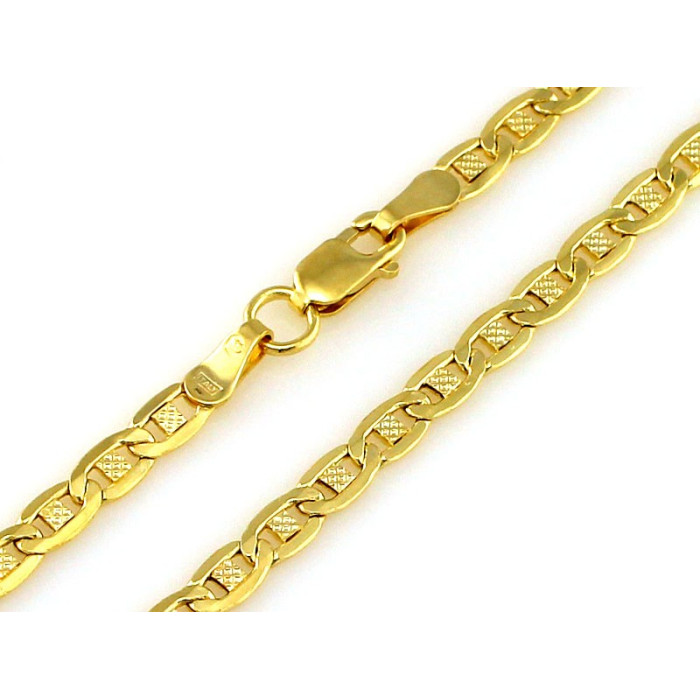 Diamentowany złoty łańcuszek 585 splot klasyczny grubość 4.2mm długość 55cm 14k Diamentowany złoty łańcuszek 585 splot klasyczny grubość 4.2mm długość 55cm 14k