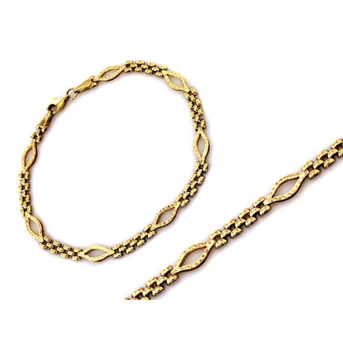 Elegancka delikatna złota bransoletka 375 długość 19cm klasyczna 9k Elegancka delikatna złota bransoletka 375 długość 19cm klasyczna 9k