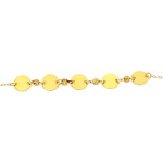 Delikatna złota bransoletka 585 łańcuszek z kółeczkami 19cm 14k