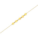Delikatna złota bransoletka 585 łańcuszek z kółeczkami 19cm 14k