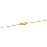 Modny złoty naszyjnik 585 z wstawką z dużych ogniw błyszczący elegancki 14k