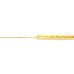 Nowoczesna złota bransoletka 585 sztywna z ozdobnymi kulkami długość 19cm 14k
