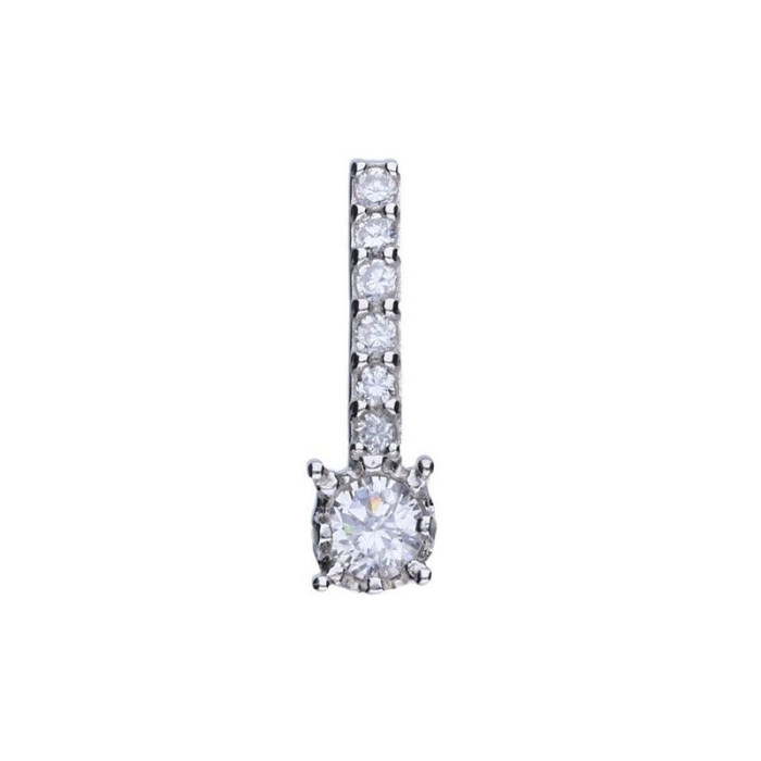 Srebrna zawieszka 925 elegancka z cyrkoniami 1,72g Srebrna zawieszka 925 elegancka z cyrkoniami 1,72g