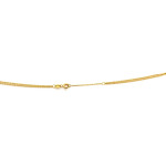 Podwójny złoty naszyjnik 585 z wstawkami z dużych ogniw długość 49cm 14k