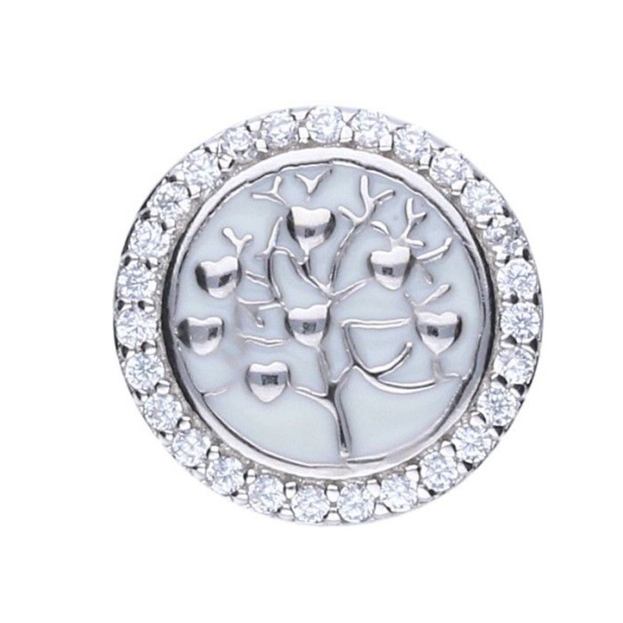 Srebrna zawieszka 925 bead drzewko cyrkonia 3,64g Srebrna zawieszka 925 bead drzewko cyrkonia 3,64g