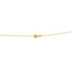 Modny złoty naszyjnik 585 z małymi sercami 42cm 14k
