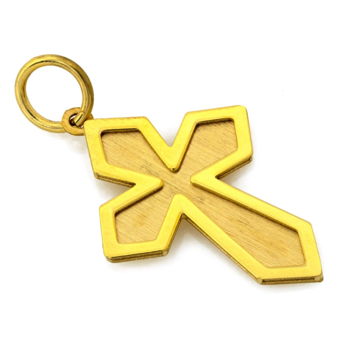 Klasyczny złoty krzyżyk 585 zawieszka wisiorek w minimalistycznym stylu 14k Klasyczny złoty krzyżyk 585 zawieszka wisiorek w minimalistycznym stylu 14k