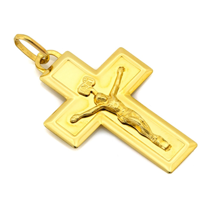 Złoty krzyżyk 585 klasyczny elegancki ponadczasowy zawieszka wisiorek 14k Złoty krzyżyk 585 klasyczny elegancki ponadczasowy zawieszka wisiorek 14k