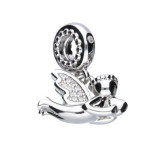 Srebrna zawieszka 925 bead aniołek serce 4,04g