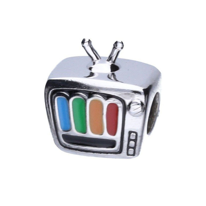 Srebrna zawieszka 925 beads telewizor 3,02g Srebrna zawieszka 925 beads telewizor 3,02g