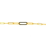 Złota modna bransoletka 585 łańcuszkowa z dużymi ogniwami długość 18cm 14k