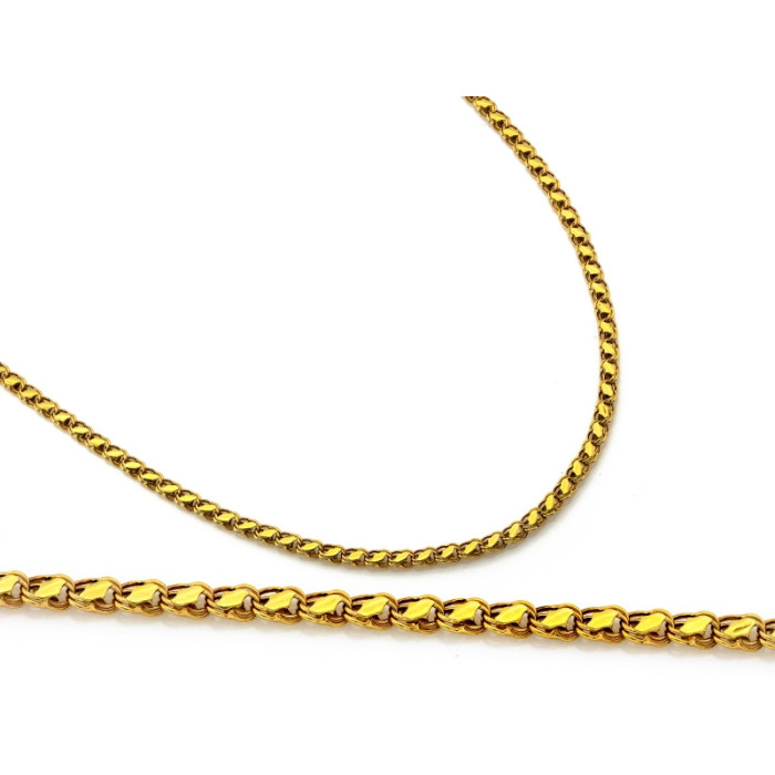 Ekskluzywny złoty naszyjnik 585 gruby łańcuch składany 45cm w nowoczesnym stylu 14k Ekskluzywny złoty naszyjnik 585 gruby łańcuch składany 45cm w nowoczesnym stylu 14k