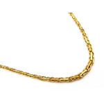 Efektowny złoty naszyjnik 585 gruby łańcuch dł. 45cm 14k