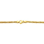 Efektowny złoty naszyjnik 585 gruby łańcuch dł. 45cm 14k