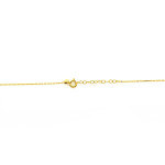 Elegancki złoty naszyjnik 585 z dekoracyjnymi kulkami dł. 45cm 14k