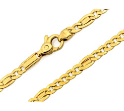Masywny złoty łańcuch 585 pancerka uniwersalna długość 50cm 14k