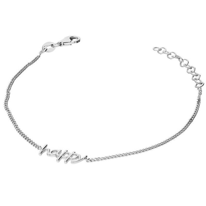 Srebrna bransoletka 925 Z NAPISEM HAPPY 1,80g