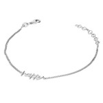 Srebrna bransoletka 925 Z NAPISEM HAPPY 1,80g