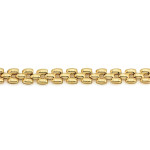 Okazała złota bransoletka 585 z dmuchanych elementów długość 19cm błyszcząca 14k