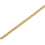 Okazała złota bransoletka 585 z dmuchanych elementów długość 19cm błyszcząca 14k